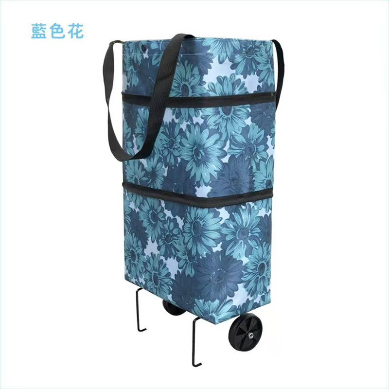 手拉车叠搬拖车家用购物拉买菜手推车神器便携行李小拉杆车|undefined