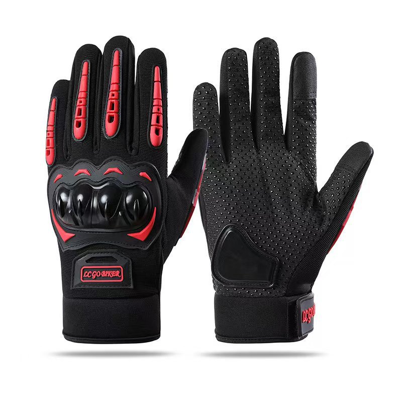 Guantes de locomotora de cuatro estaciones de protección general antideslizante desgaste pantalla táctil deportiva al aire libre guantes de motocicletas