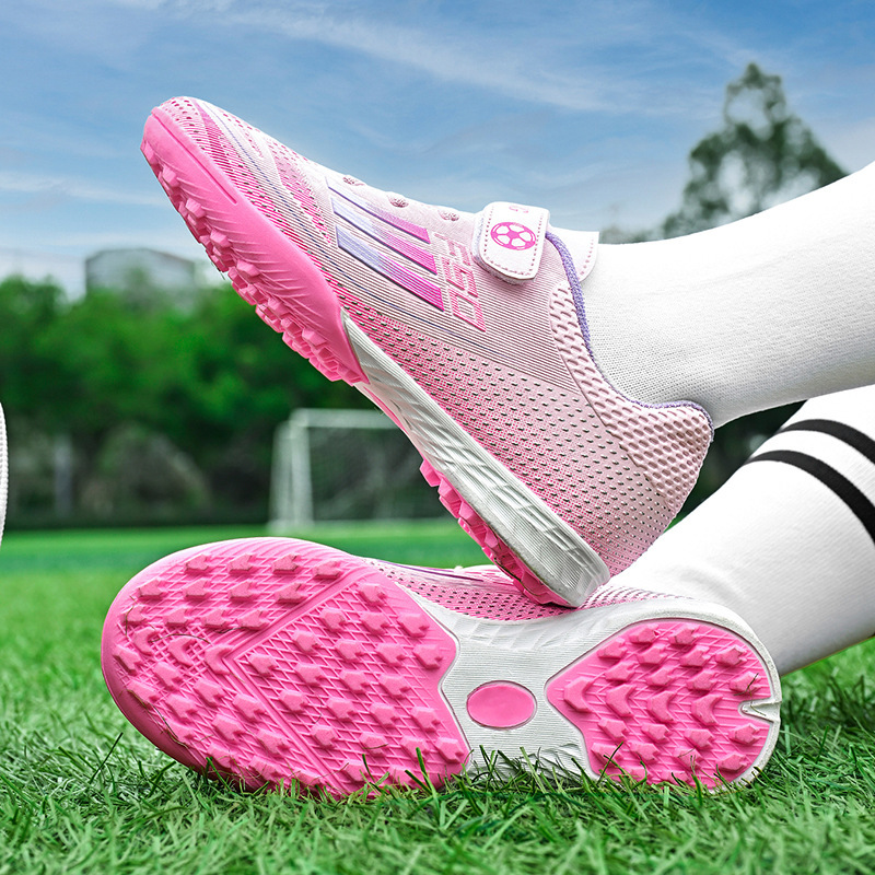 Zapatillas de Fútbol Infantil con Tacos TF Caucho Ligero para Campo Deportivo
