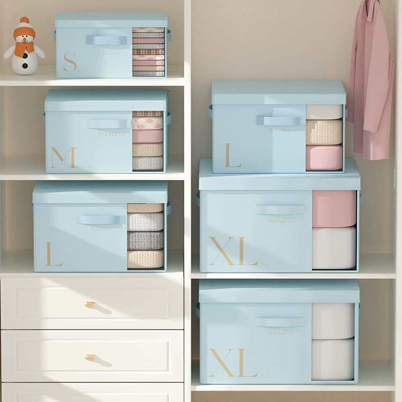 Storage box, cloth, foldable trousers