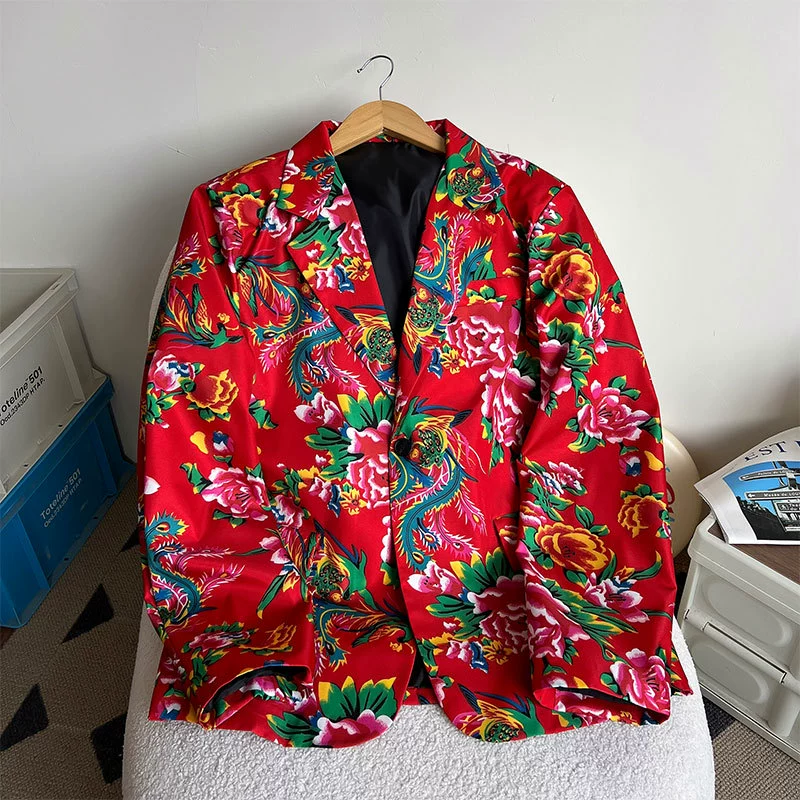2024 новый взрывной северо-восточный пион цветок пиджак пиджак