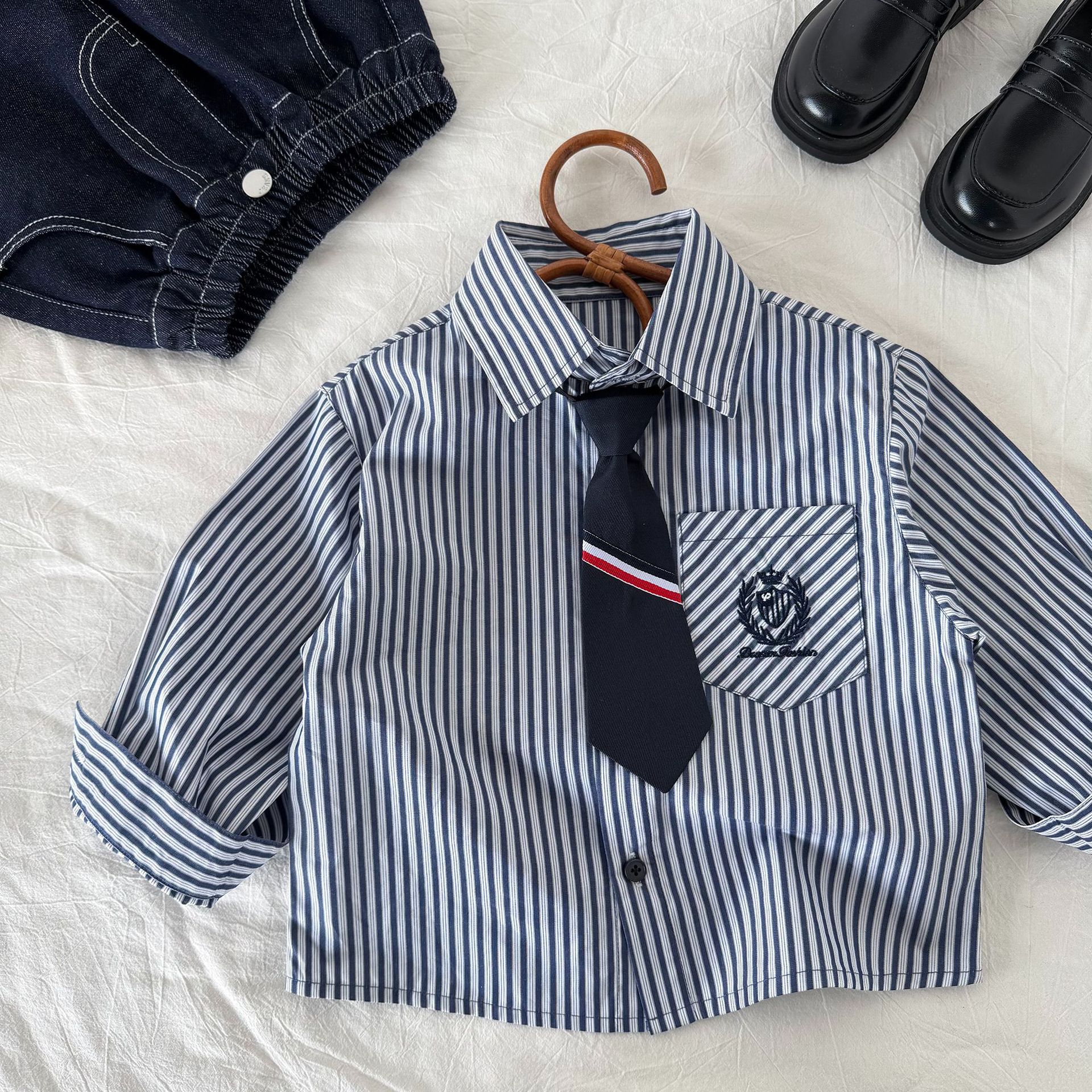 Children's autumn shirt for boys