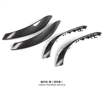 Suitable for Bmw 3 Series: Armrest, handle, handle - carbon-fiber-pattern-cover-four-piece-set