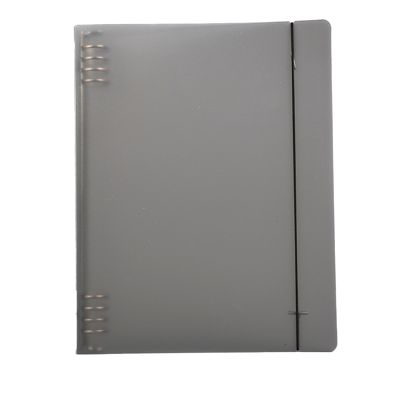 Carcasa A4 8 agujeros negro transparente