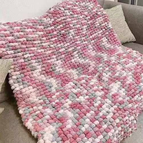 허니컬러 소재팩_실볼 5개 + 도구 (뜨개질 스카프 1.6m * 16cm )