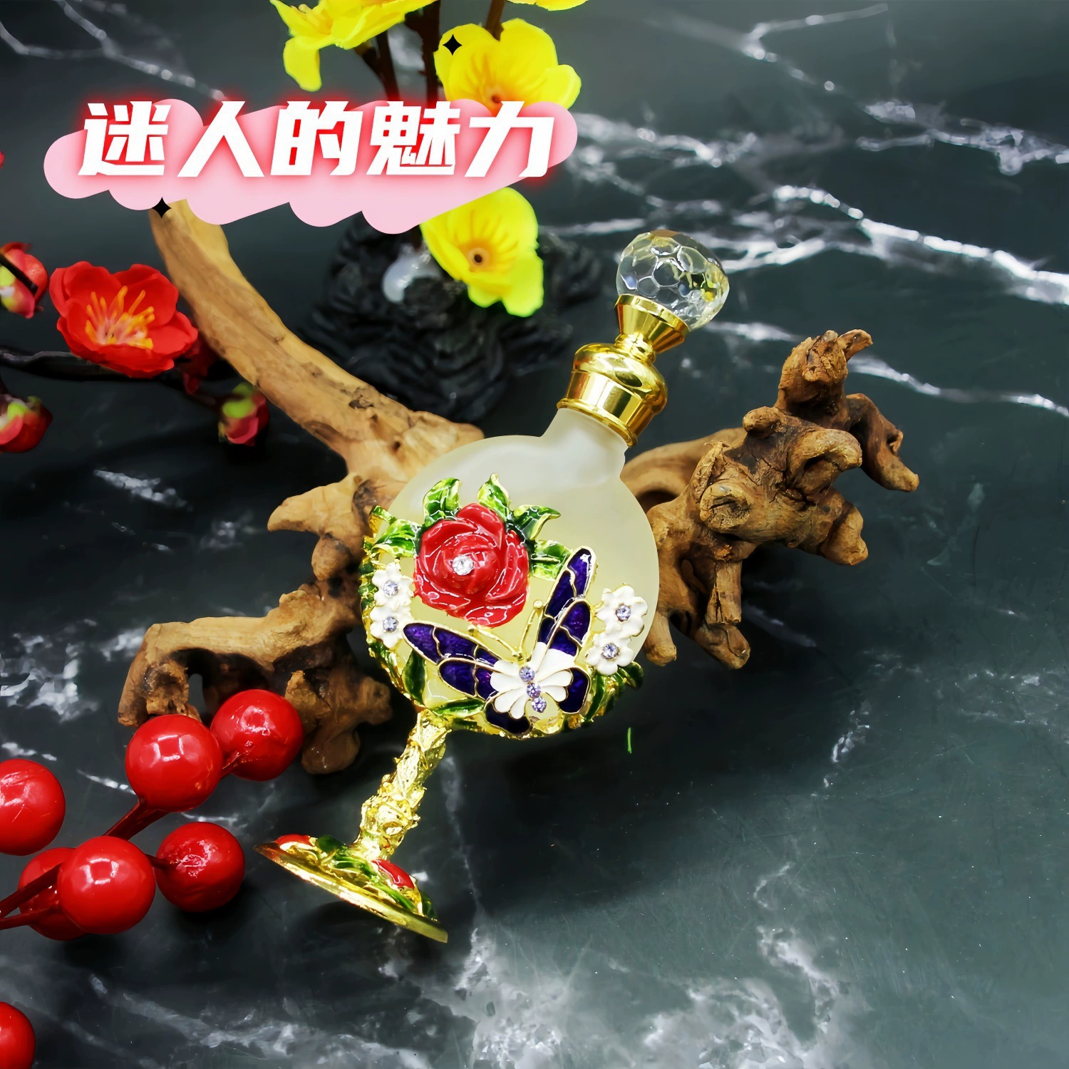 Флакон для духов оптом Дубай флакон для ароматов 15 мл флакон для духов стеклянный флакон для эфирного масла салон красоты одиночный флакон украшение