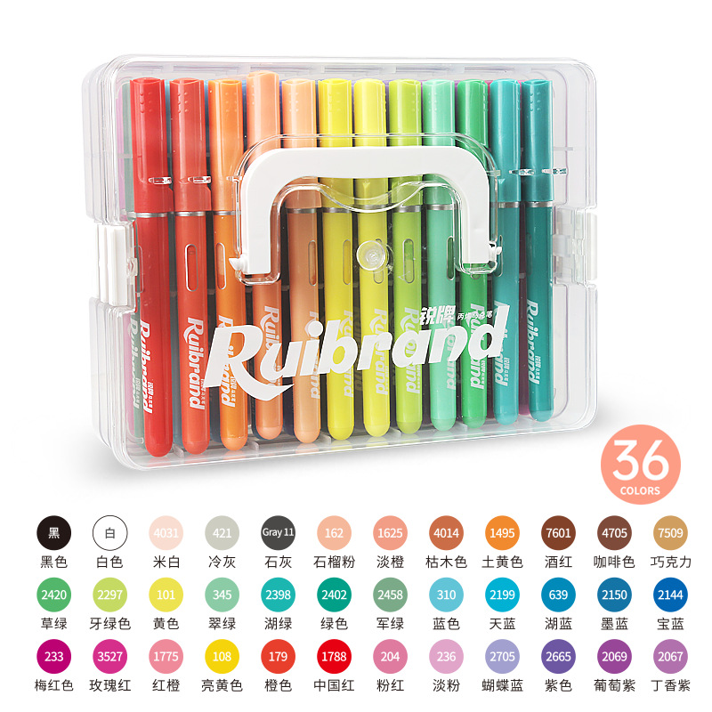 120 colores líquido directo acrílico marcador de bolígrafo estudiantes herramientas de arte pintadas a mano agua agua agua agua seca rápida al por mayor