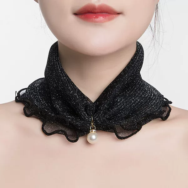 Black pendant from pearl