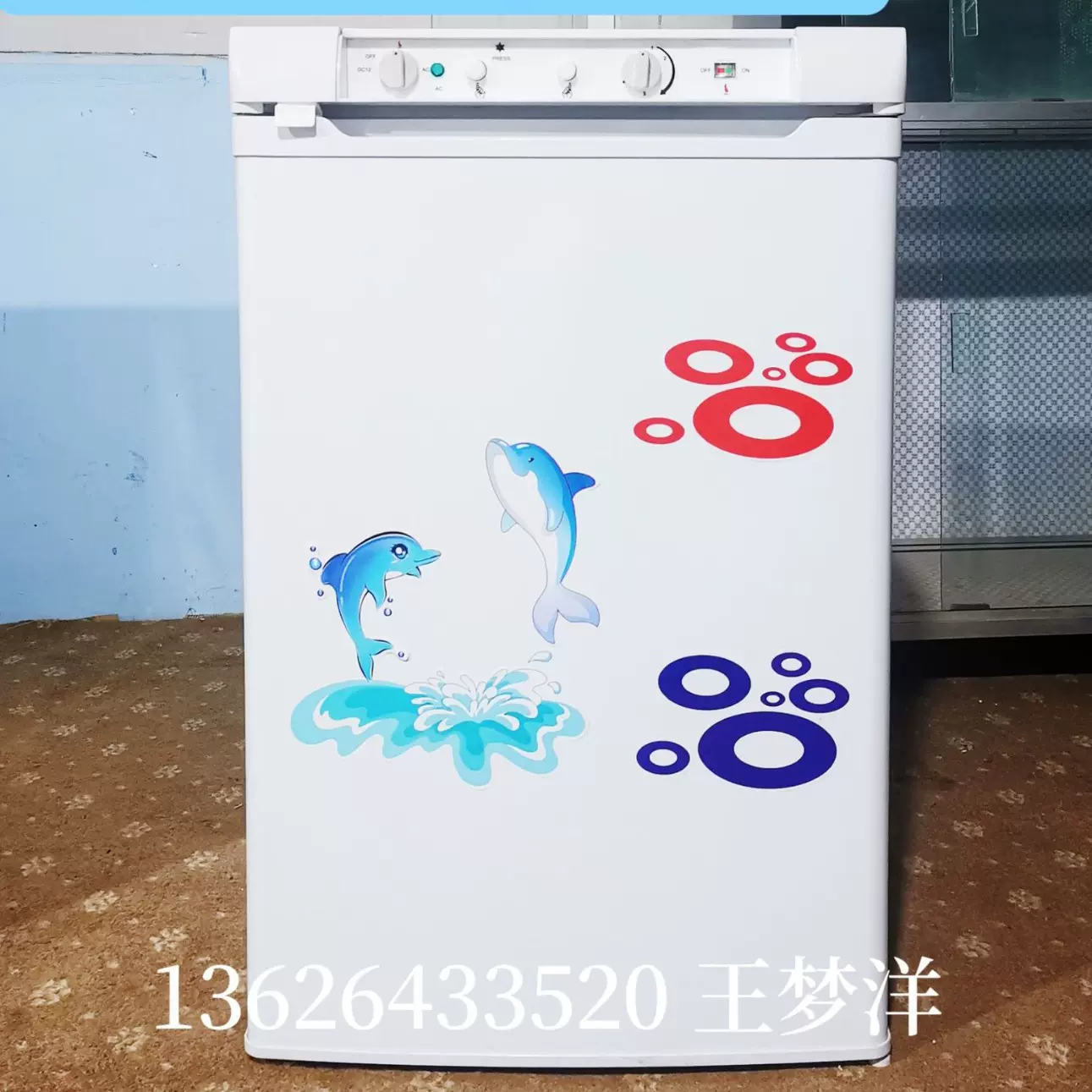 freezer 12v 出口燃气冰柜 直流冷柜柜 顶开门卧式冰柜 家用燃气