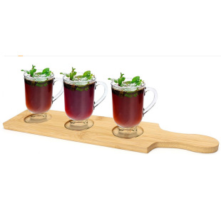 Bamboo Wine Glass Holder Craft Beer Glass Tray Bamboo Holder Tavern Fresh Beer Tasting Cup Holder Wine Tray