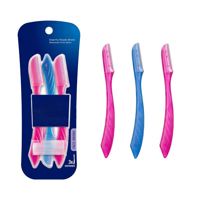 Three-Piece Set of Three-Piece Peeling Tools, Armpit Private Shaver, Female Facial Razor, Eyebrow Razor