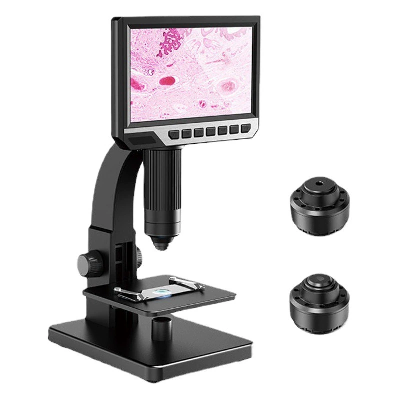 Цифровой микроскоп HD 7-дюймовый 2000X двойной объектив мобильный телефон ремонт осмотр продукции, проверка качества оборудования ткани