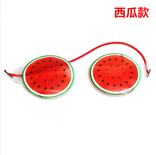 Summer gel fruit ice pack eye mask fresh student eye protection decompression watermelon lemon sleep ice eye mask