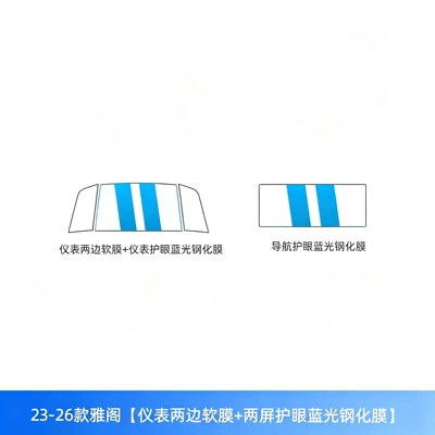 center console, gear shift, instrument panel, Car interior film - 23-26-models-of-the-accord-soft-film-on-both-sides-of-the-dashboard-two-blue-light-protection-tempered-films