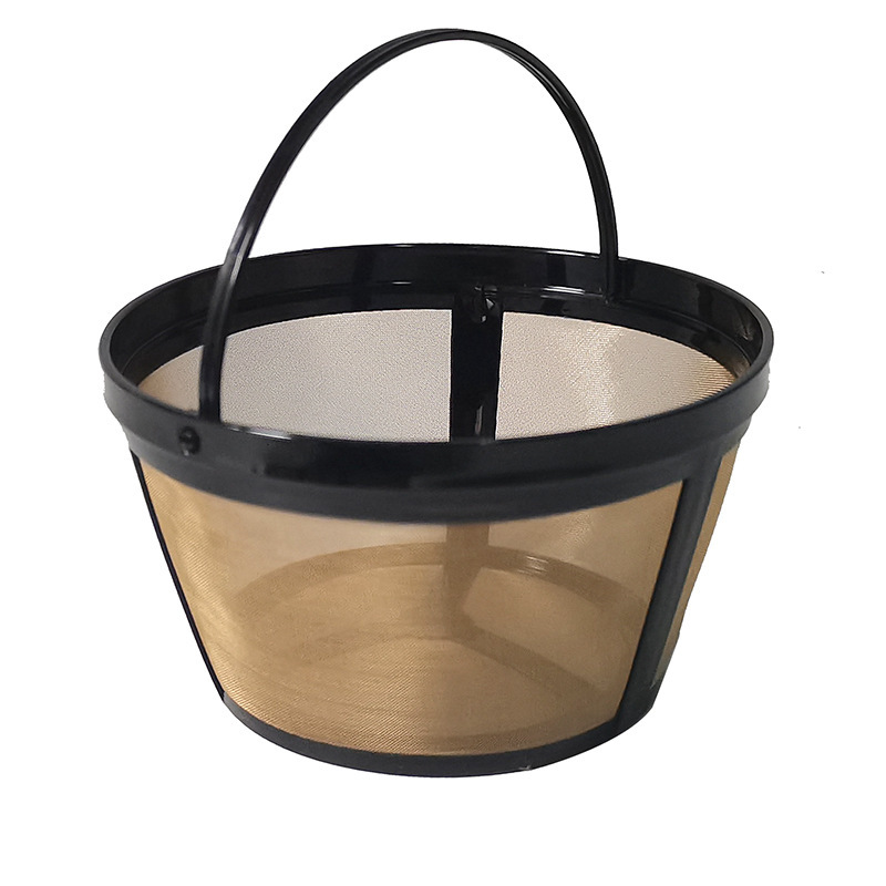 Mr.coffee coffee coffee machine filter round 304 gold FDA tea separation filter 4 6 8 10 cups