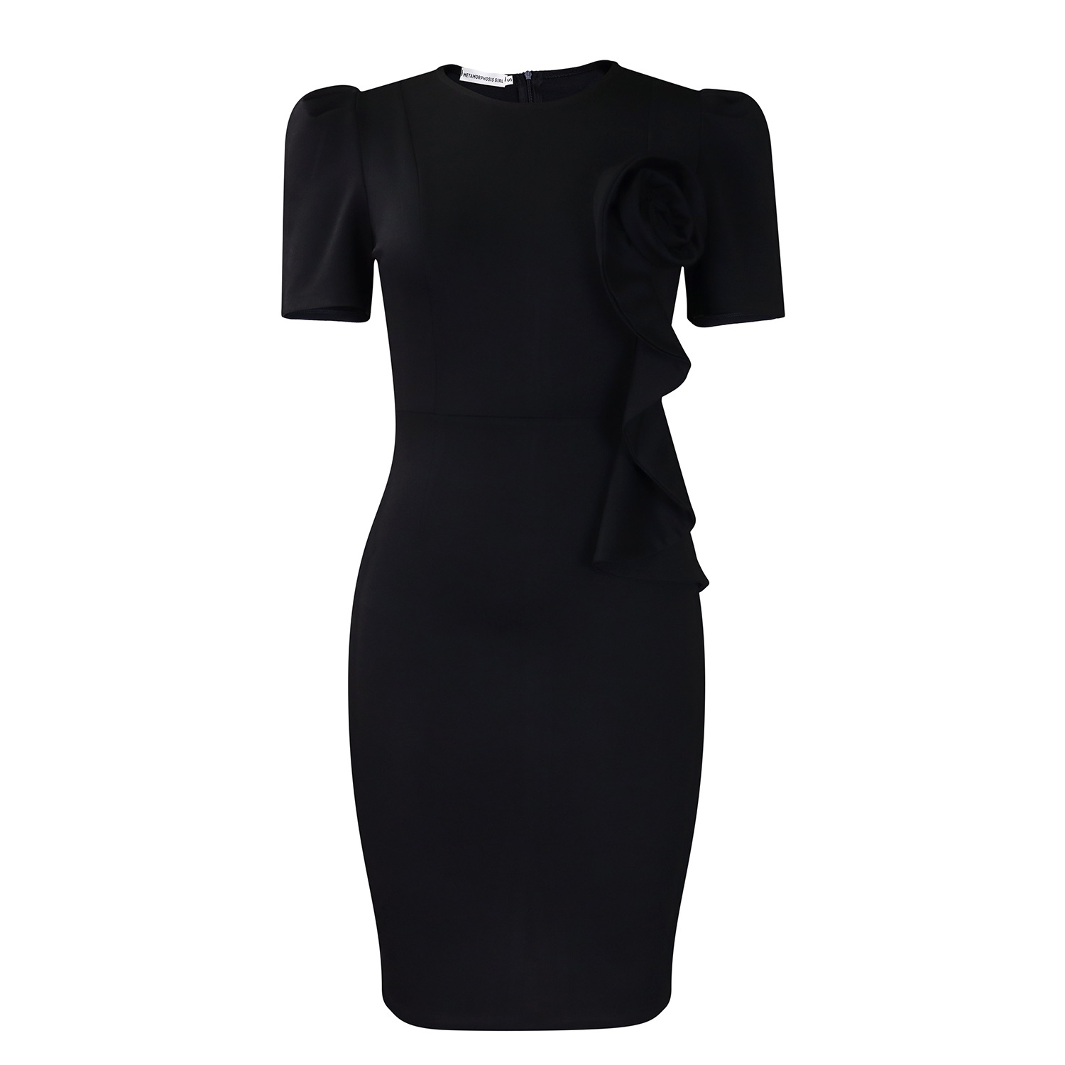 436g Weight Knee-Length Dress Length Type Short Sleeve Sleeve Length Sheath Dress Dresses Type Spandex, Polyester Fabric Type High Waist Waist Line Holiday, Banquet, Daily Occasion Round Neck Neckline Slim Fit Type Flower Pattern Summer Season Women's Gender Elegant Style Wholesale Women's Elegant Flower Holiday Banquet Daily Round Neck Short Sleeve Sheath Dress 60