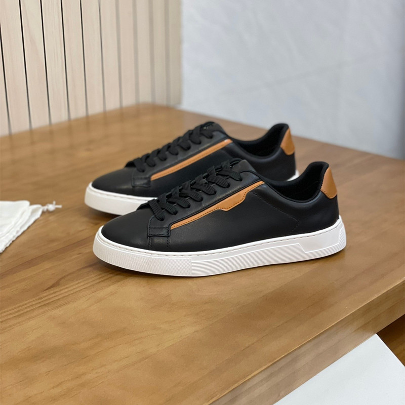 Bos's popular men's fashion casual shoes, genuine leather comfortable low-top sports shoes, high-end leather lace-up men's sneakers Bos's popular men's fashion casual shoes, genuine leather comfortable low-top sports shoes, high-end leather lace-up men's sneakers