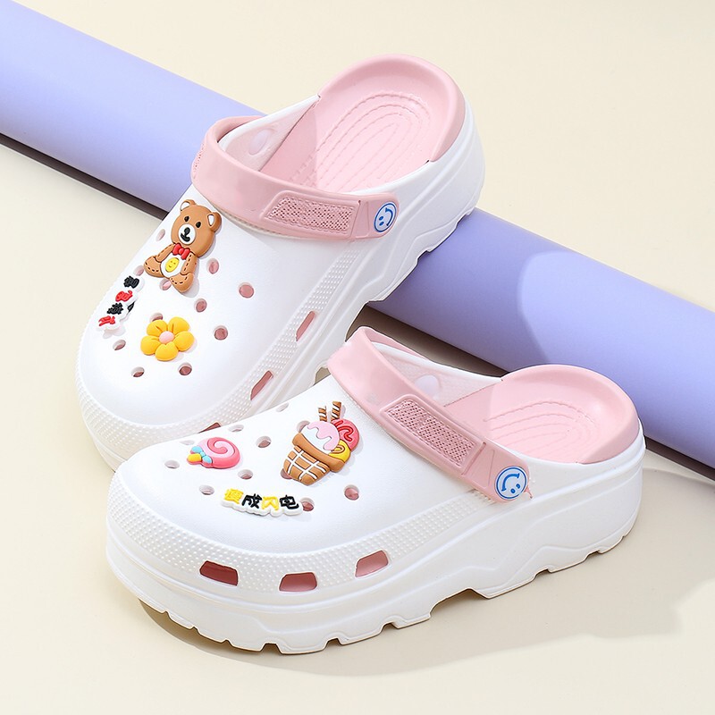 女子学生用下駄、シンプル、快適、かわいい、ファッショナブル、家庭用バスルーム滑り止めソフトボトムビーチスリッパ、サンダル、両用|undefined