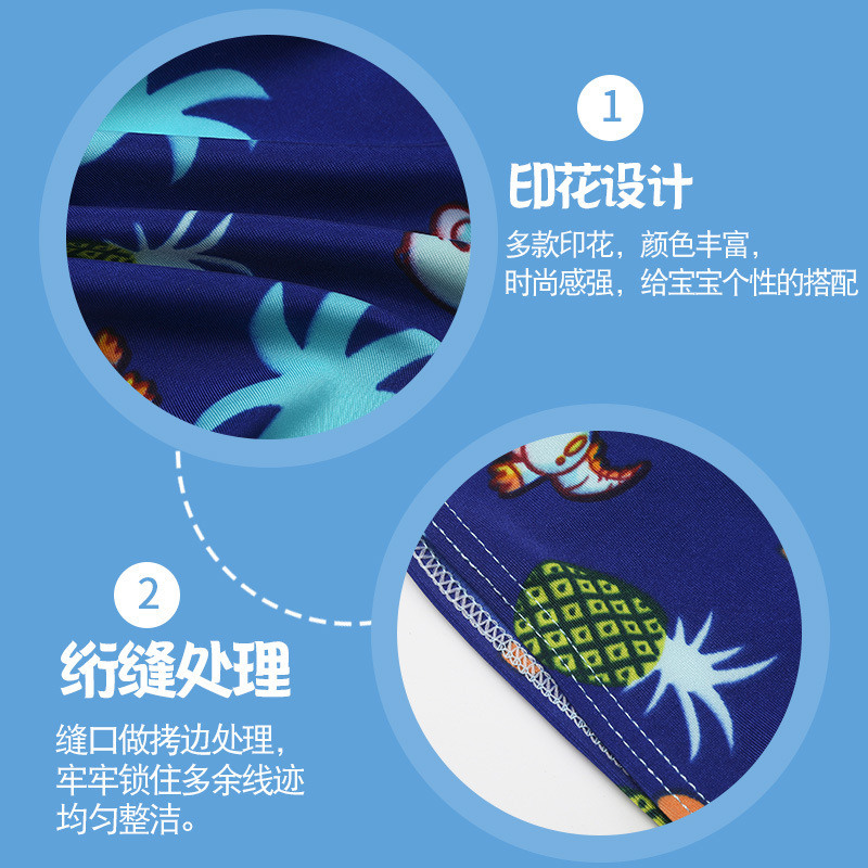 Bañador de los muchachos nuevo poliéster cómodo transpirable moda dibujos animados 7,50 kg-40,00 kg traje de baño de playa para niños