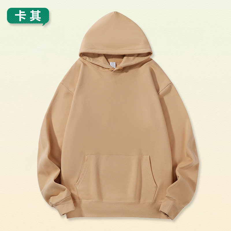 Hombres pesado engrosada suéter con capucha nuevo color sólido algodón suelto ameikaji HOODIE abrigo otoño capucha