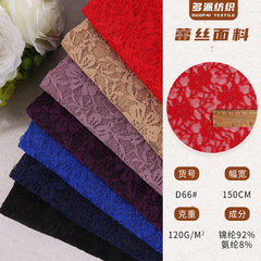 Jin amino elastic small chrysanthemum lace fabric, elastic children's dance dress lace edge fabric factory