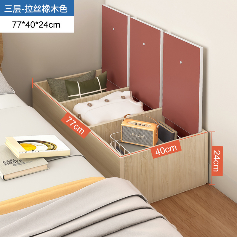 Cama final gabinete simple moderno pequeño Gabinete estrecho espacio de noche gabinete de almacenamiento sala de alquiler de la pared largo armario de almacenamiento
