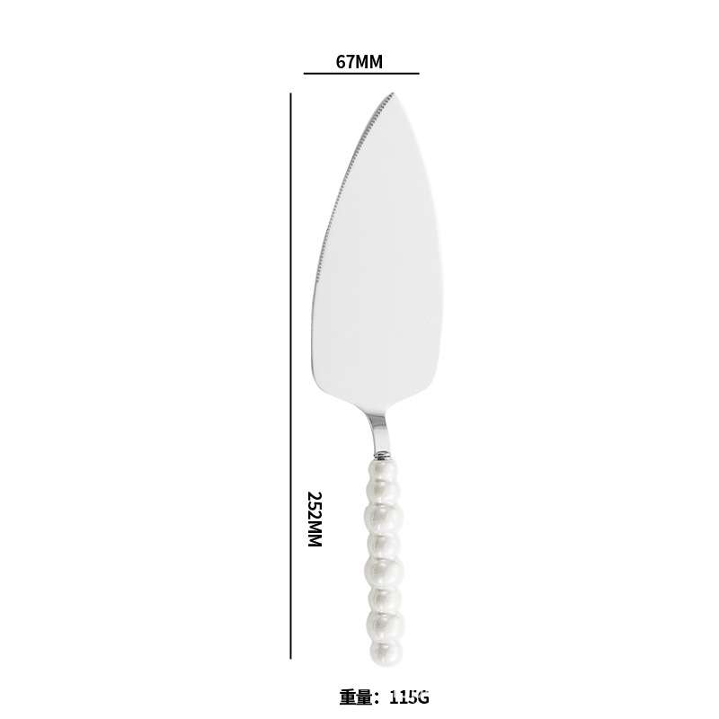 내추럴 컬러 케이크 주걱