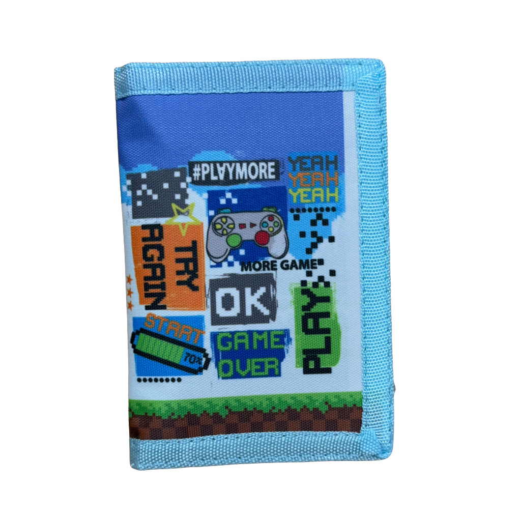 파란색 배경 게임 콘솔