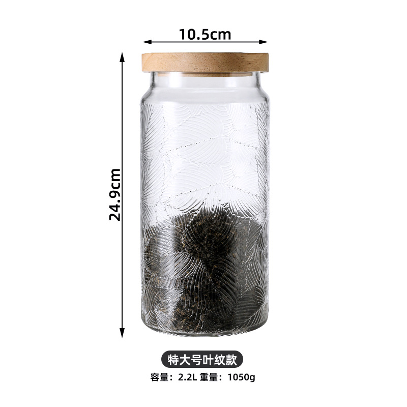 Taza de té de vidrio casera empaquetada separada y sellada Taza de vidrio cubierta de madera de bambú Taza de almacenamiento Taza de té verde Taza de té de crisantemo