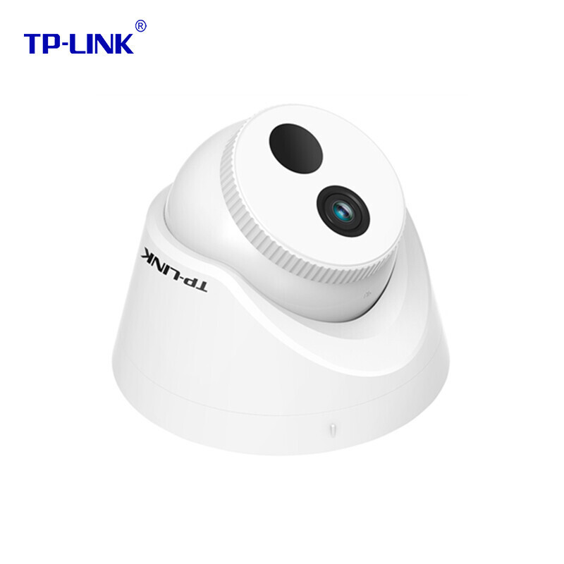 TP-LINK 300万家用室内外POE供电器高清摄像头半球手机远程红外夜