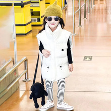 儿童羽绒马甲2022冬新款男童女童外穿韩版童装宝宝加厚中大童外套