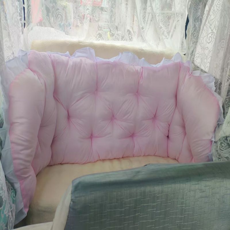 Dormitorio de estudiantes de triciclos para proteger la cintura cojín de cama grueso cojín antichoque cojín superior e inferior sofá de paquete suave gran almohada de respaldo