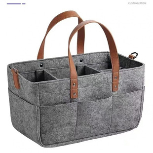 Felt Material Multifunctional Diaper Large Capacity Storage Bag Handbag Baby Mommy Bag