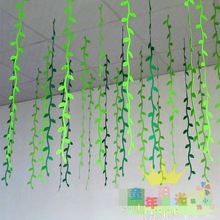 春天商場店鋪空中吊頂裝飾掛飾幼兒園教室走廊柳條燕子裝飾吊飾