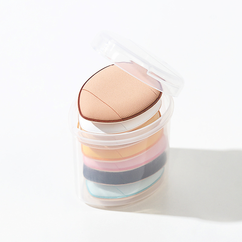 Fabricantes Pulgar Puff Mini Mini Pequeño Cojín de aire húmedo y seco Puff Gota de agua Puff de la yema del dedo Producción y venta al por mayor