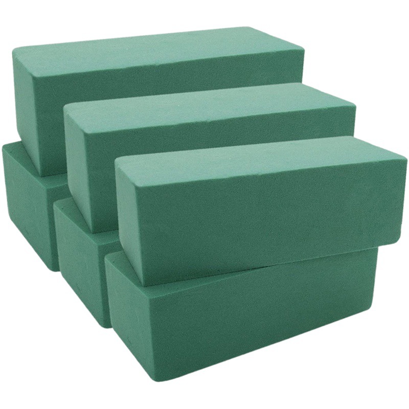 20 piezas de materiales de embalaje floral de fábrica para envíos internacionales, espuma floral, espuma floral reforzada para arreglos florales, espuma floral de alta absorción de agua.