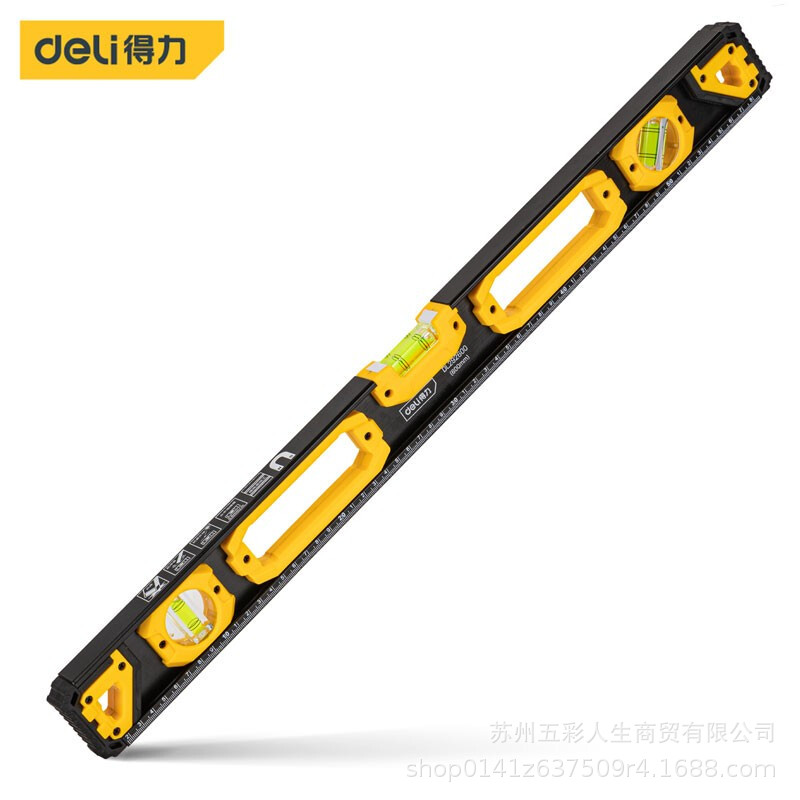 得力工具 DL292600水平尺高精度带磁多角度测量尺水平仪