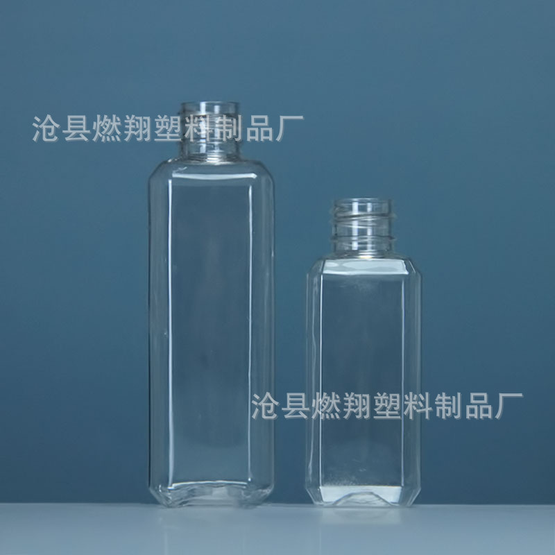 メーカー卸売り50ml 100ml角型ペットボトルpet分注ボトル透明キャップ乳液ボトル現物|undefined