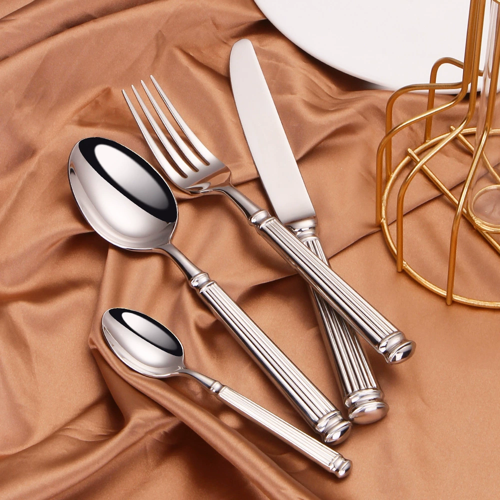 Tableware stainless steel, set for hotel, Nordic style, increased thickness