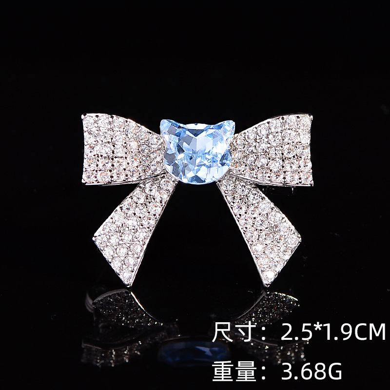 New Bowknot Ribbon Brooch with a Light Luxury and High-End Feel, Featuring Exquisite Craftsmanship and Super Shiny Enamel Design for Women, a Unique Brooch Accessory