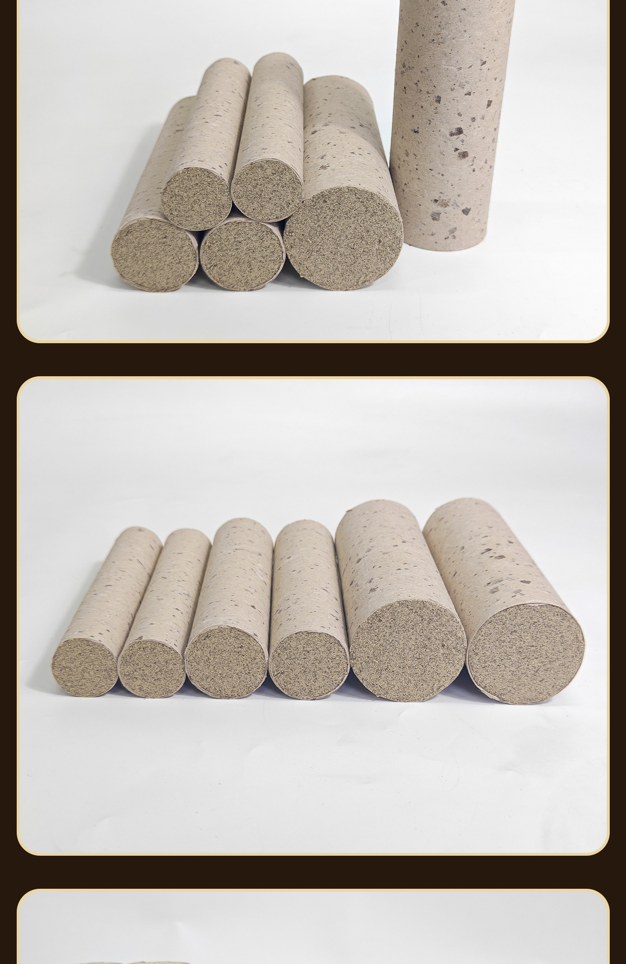 Large Moxa Stick 8cm Qiai Moxibustion Bar 3 Year Aged Mugwort for Full Body Warming in use