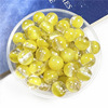 Resin, cute round beads with beads, fashionable bracelet, accessory with accessories, 8/10/12mm, gradient, through hole, handmade