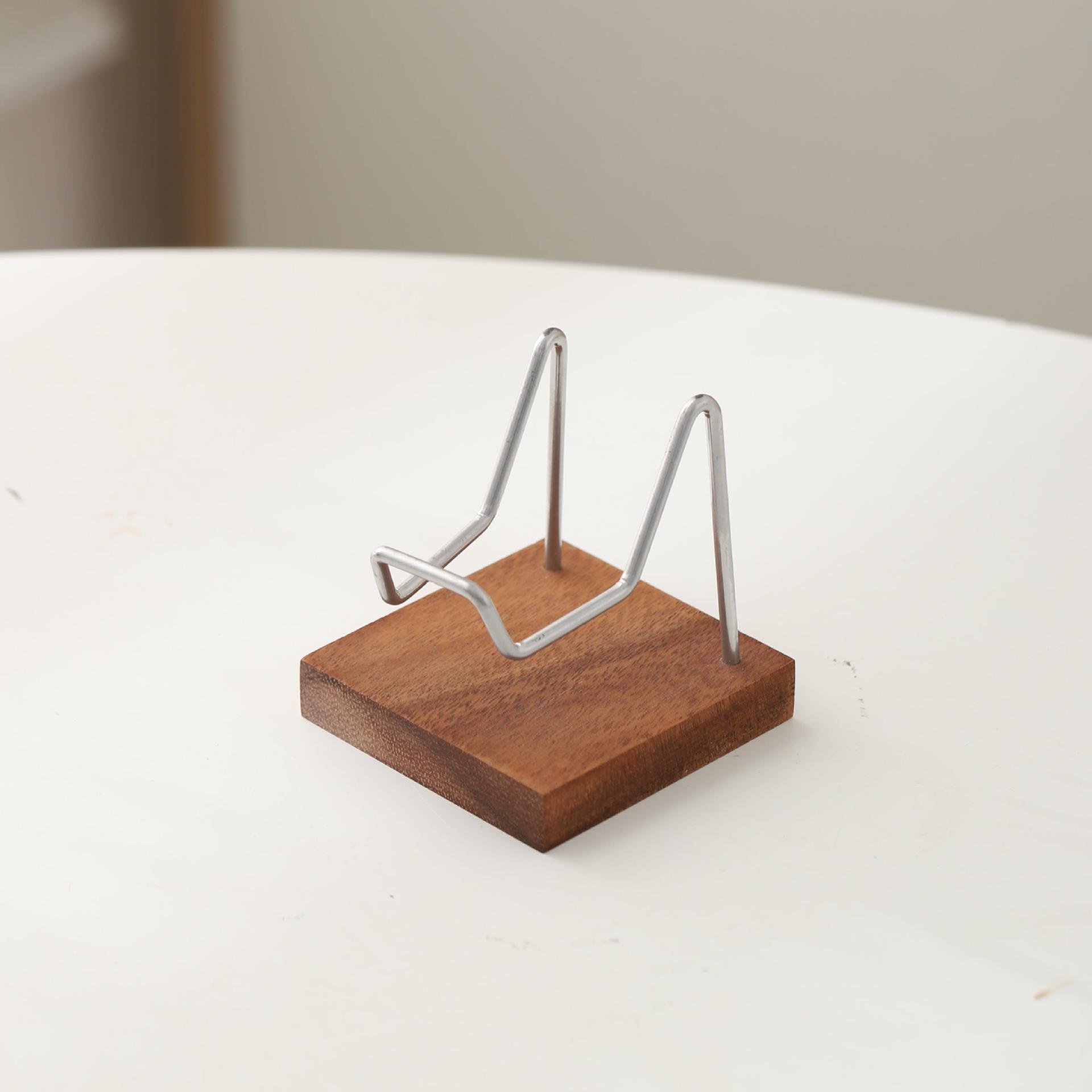 Tableta de té de madera sólida Pu 'er Tableta de té blanco Tableta de exhibición de base multifuncional Teléfono móvil Jade decoración de base