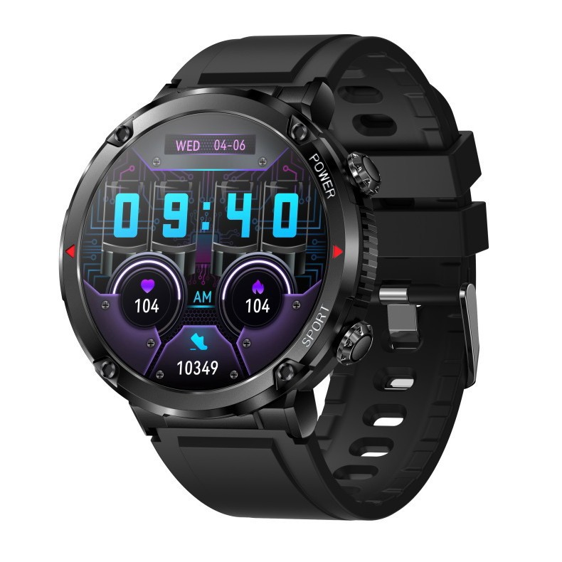 Nuevo T30 reloj inteligente Bluetooth llamada mensaje push ritmo cardíaco presión arterial sangre oxígeno sueño deportes música Bluetooth