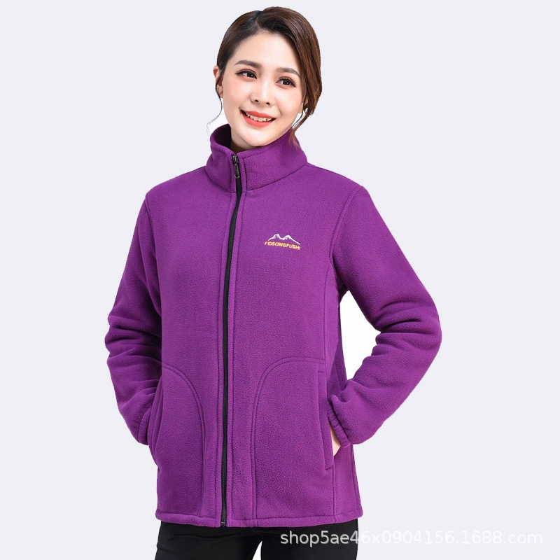 Средний и пожилой женский осенний и зимний кашемировый женский пальто плюс бархатный теплый бархатный топ куртка свободная мама большого размера X20