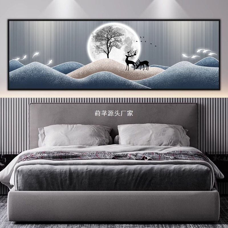 寝室のベッドサイドの絵画自己粘着壁ステッカーホテル B&B リビングルームのソファの背景の壁の装飾絵画壁紙ステッカー|undefined