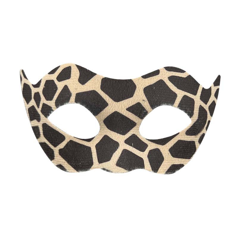 Halloween nuevo leopardo máscara de animal mitad cara baile cos luchador mano fiesta vestido mitad cara máscara props