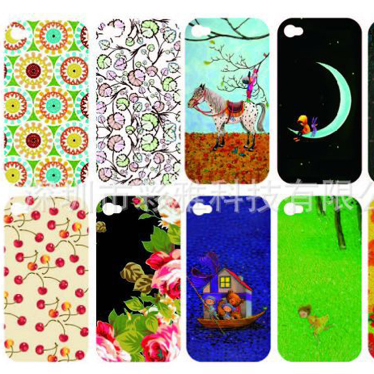 厂家提供深圳手机壳加工 低温玻璃陶瓷水转印贴纸 水贴加工来图