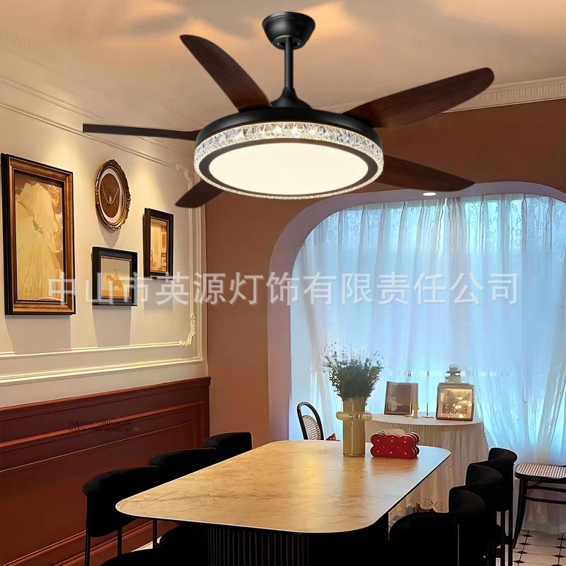 52inch Ceiling Fan Light Chandelier for Living Room Dining Room Bedroom Electric Fan Light Home Full Spectrum Nordic Style Full Spectrum Lighting