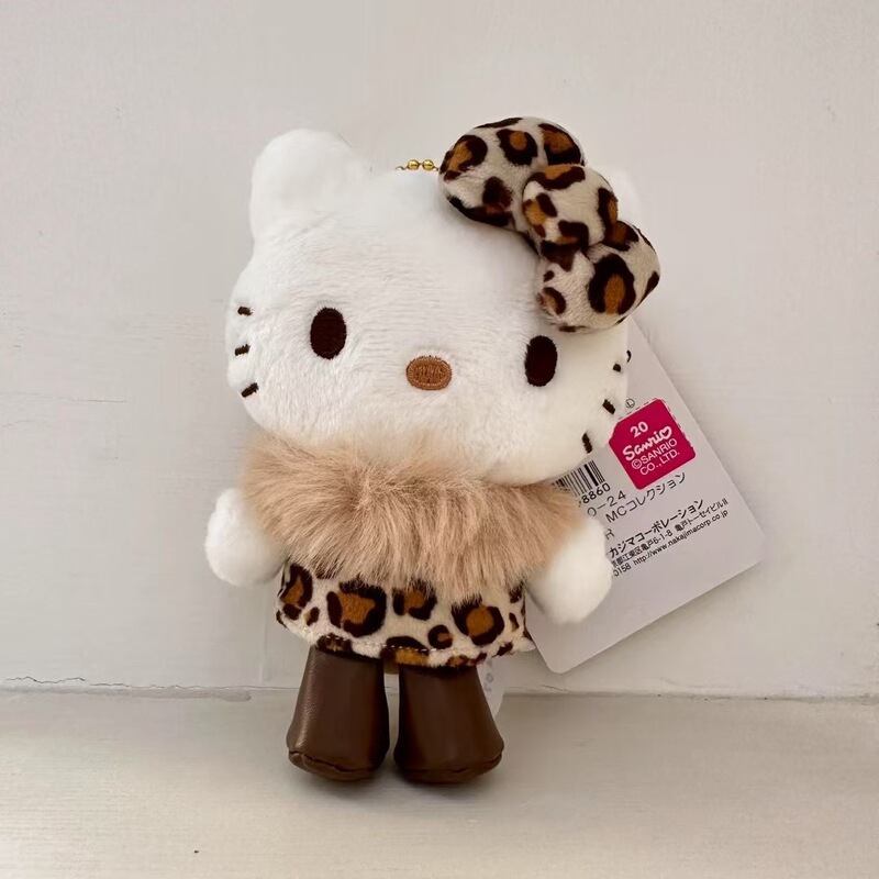 かわいいヒョウ柄シリーズのケイティのペンダントのぬいぐるみのおもちゃkt猫のバッグの装飾品のキーホルダーの装飾品|undefined